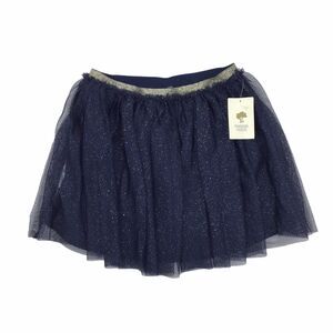 Nordstrom Tucker & Tate Sparkle Metallic Tutu Pull-On Skirt Navy & Gold Girl's 7